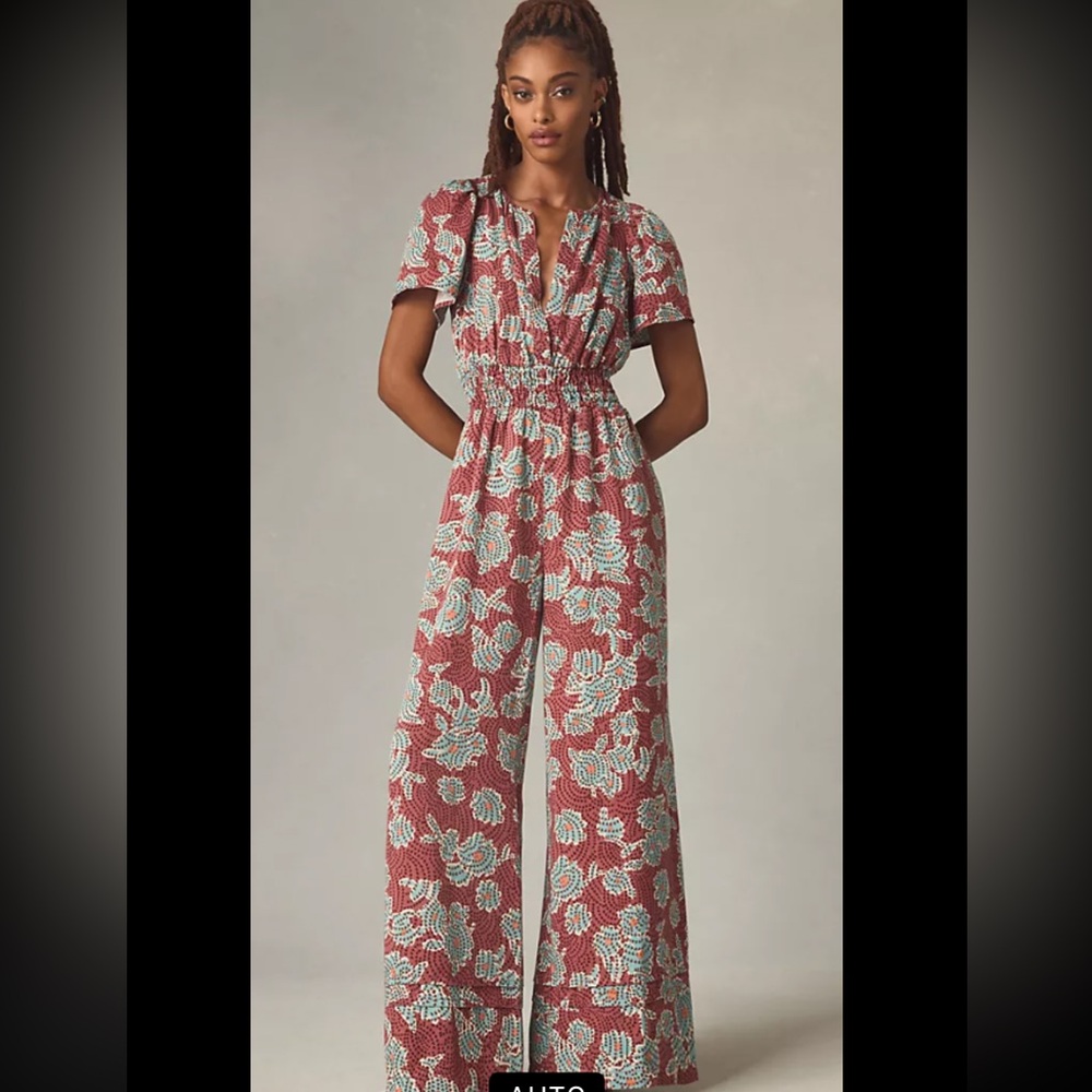 Anthropologie floral jumpsuit size xs NWOT